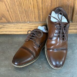 Boys Brown Dress Oxfords by Stacy Adams